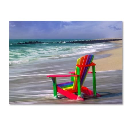 Mike Jones Photo 'Rainbow Chair' Canvas Art,35x47